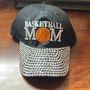 Basketball Mom Black and Silver Cap